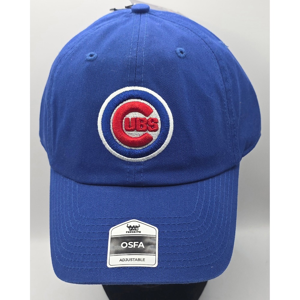 Fan Favorite Chicago Cubs Strapback Baseball Hat Blue MLB Cap NWT